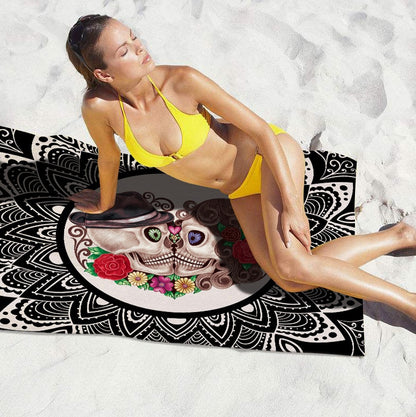 Square microfiber printed beach towel taro beach towel Limorista