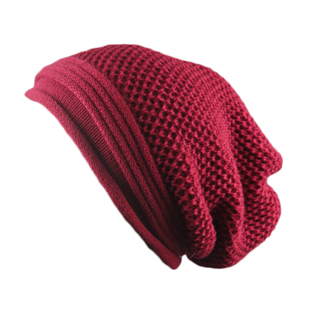 Pleated cuffed woolen hat Limorista