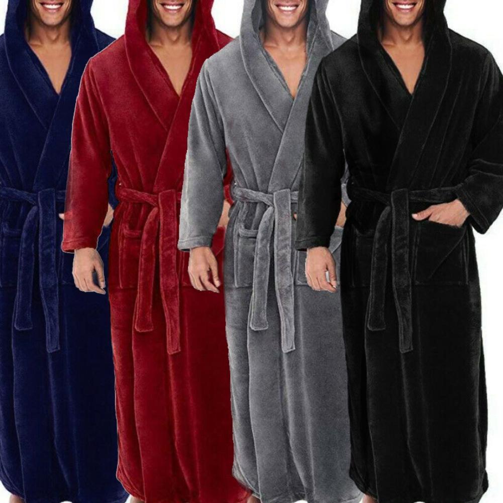 longer bathrobe long-sleeved gown Limorista