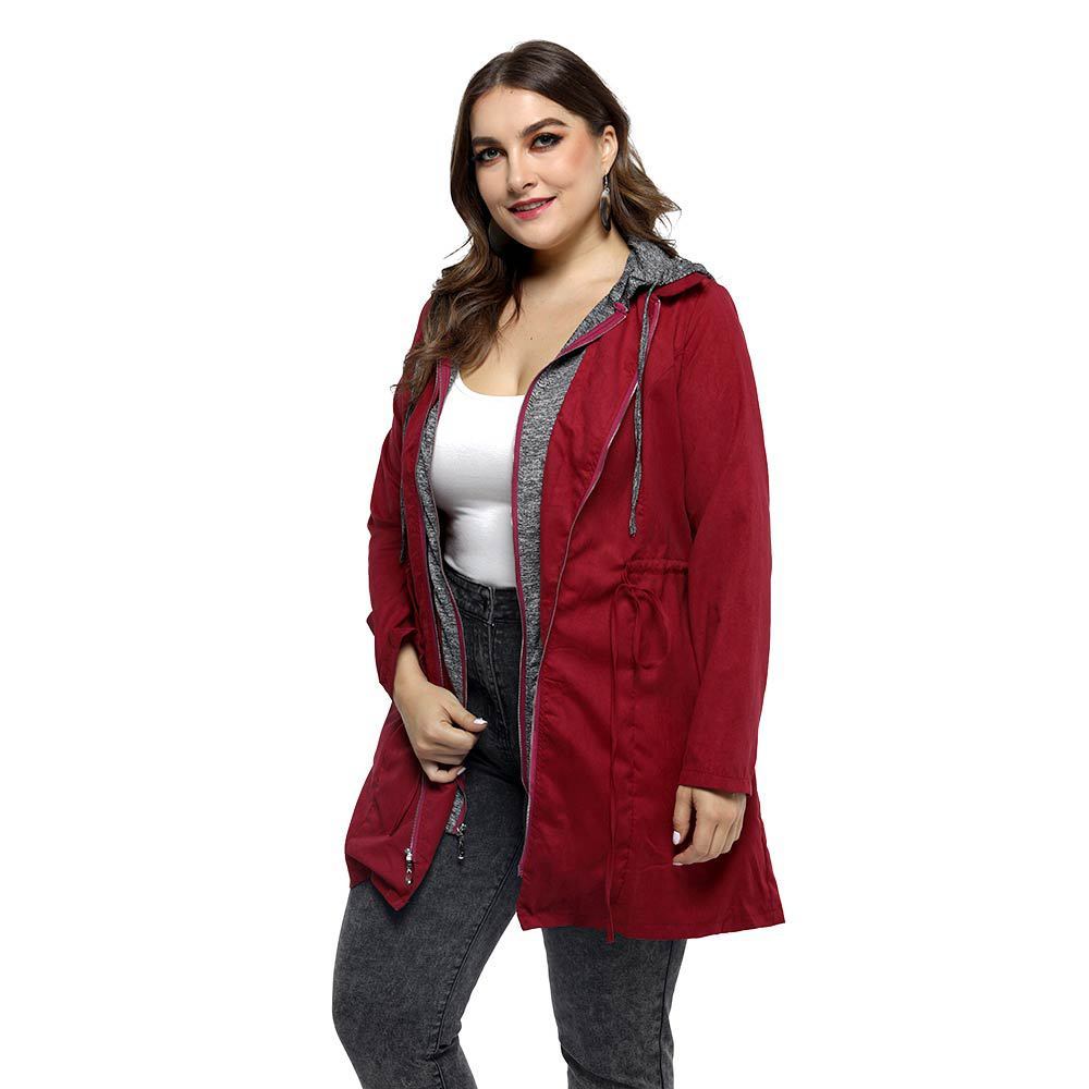Ladies mid-length thick quilted hooded coat Limorista