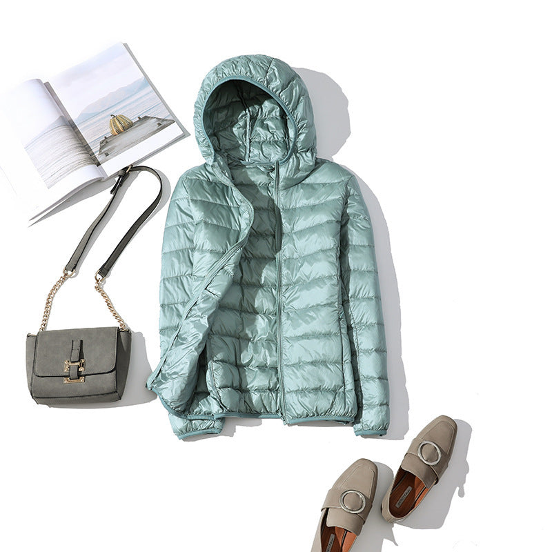 Lightweight Korean casual plus size short hooded jacket Limorista