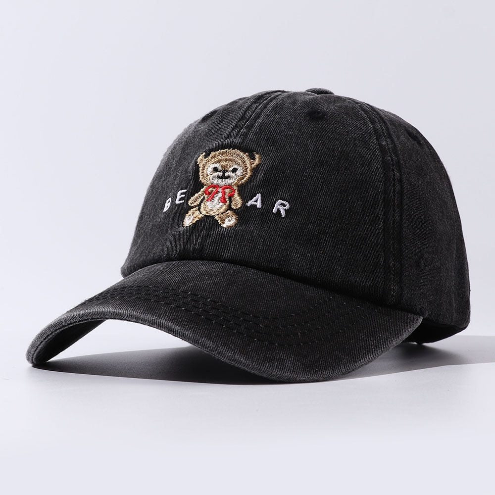 Women Cartoon Teddy Bear Embroidery Dad Hats Limorista