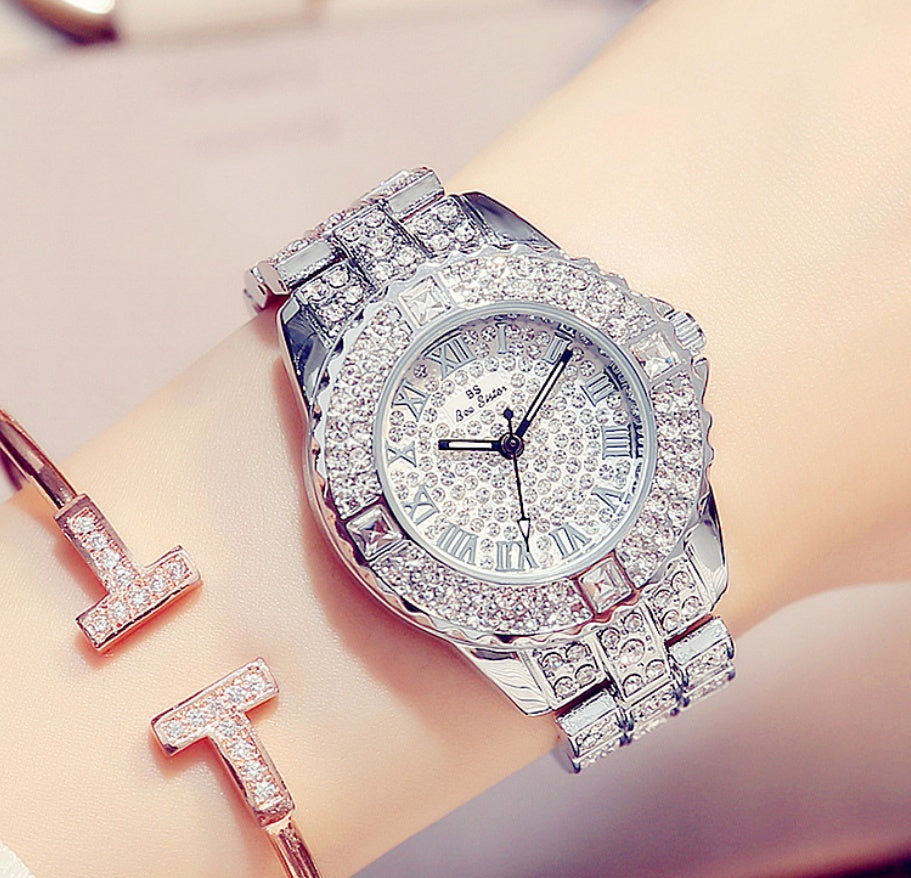 Full diamond ladies quartz watch Limorista