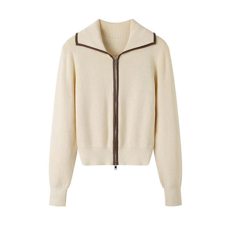 Simple All-match Knitted Cardigan New Fall Women&