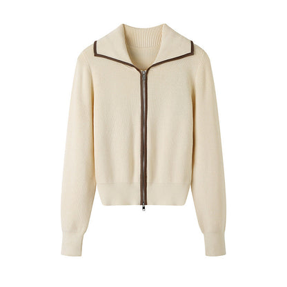 Simple All-match Knitted Cardigan New Fall Women&