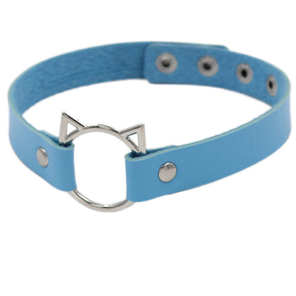 Punk Soft Girl Leather Collar Women&