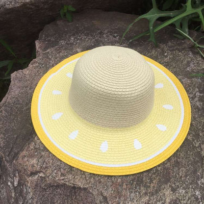 Straw Hat Parent-Child Hat Watermelon Sun Shade Sun Hat Limorista