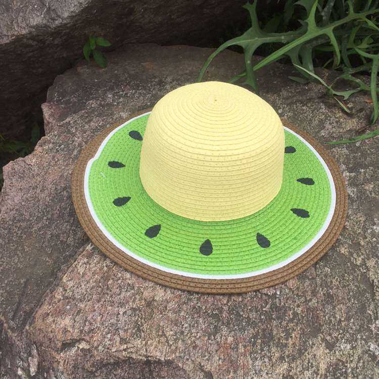 Straw Hat Parent-Child Hat Watermelon Sun Shade Sun Hat Limorista