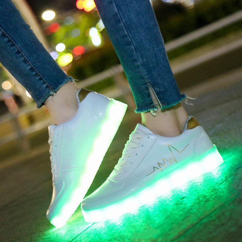 Luminous Shoes Usb Charging Led Flash Shoes Luminous Women&