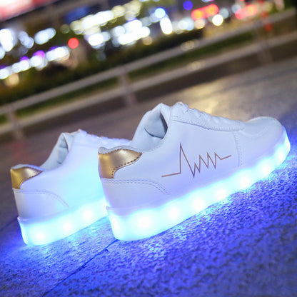 Luminous Shoes Usb Charging Led Flash Shoes Luminous Women&