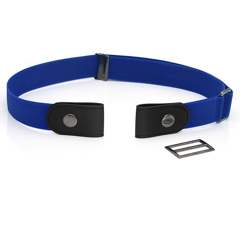 New Slim Elastic Invisible Belt Simple Lazy Belt Fat Elastic Leather Limorista
