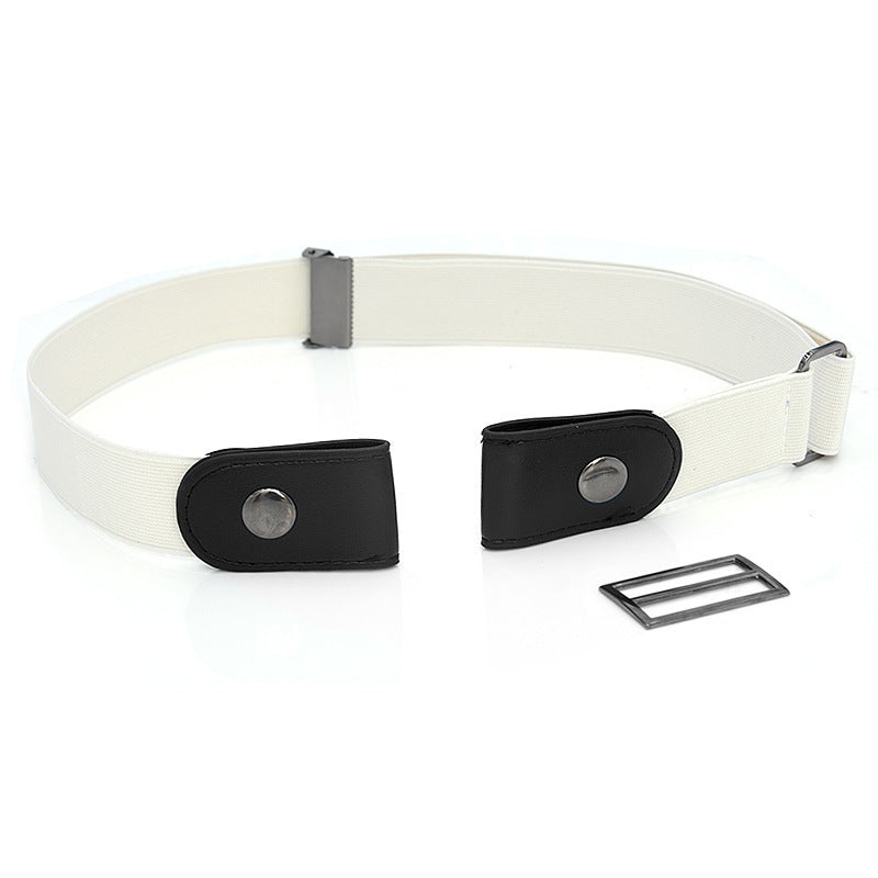 New Slim Elastic Invisible Belt Simple Lazy Belt Fat Elastic Leather Limorista
