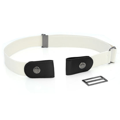 New Slim Elastic Invisible Belt Simple Lazy Belt Fat Elastic Leather Limorista