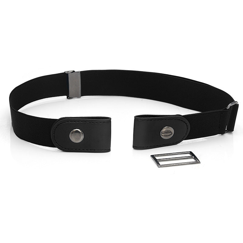 New Slim Elastic Invisible Belt Simple Lazy Belt Fat Elastic Leather Limorista