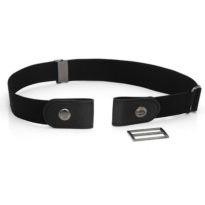 New Slim Elastic Invisible Belt Simple Lazy Belt Fat Elastic Leather Limorista