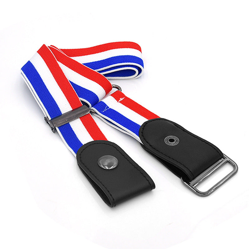 New Slim Elastic Invisible Belt Simple Lazy Belt Fat Elastic Leather Limorista