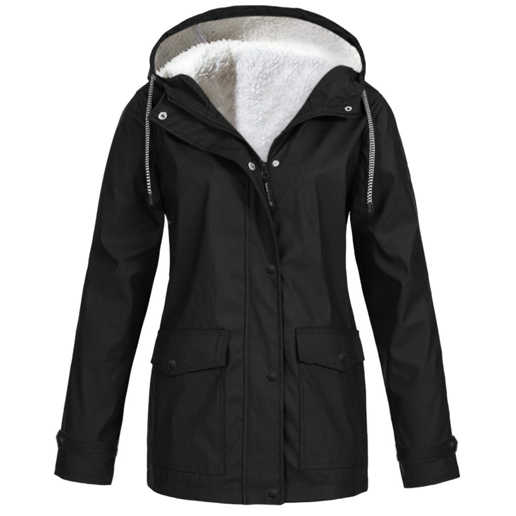 Fleece Jacket Outdoor Mountaineering Hooded Coat Winter Outwear Limorista