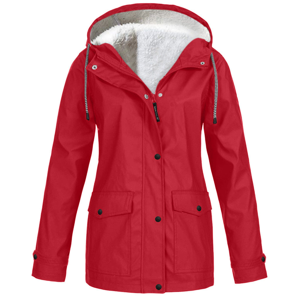 Fleece Jacket Outdoor Mountaineering Hooded Coat Winter Outwear Limorista