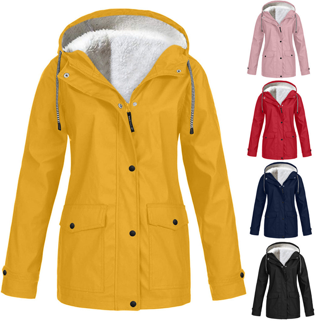 Fleece Jacket Outdoor Mountaineering Hooded Coat Winter Outwear Limorista