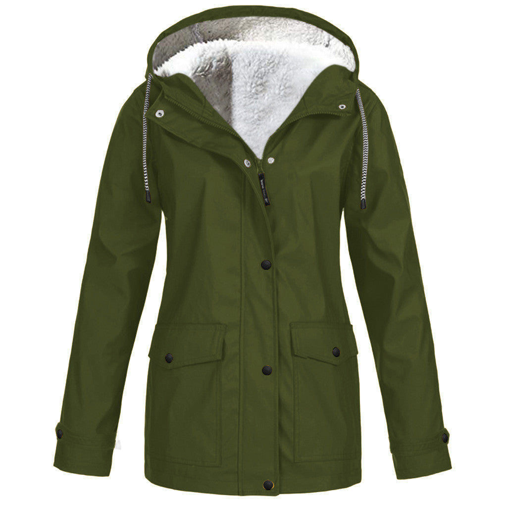 Fleece Jacket Outdoor Mountaineering Hooded Coat Winter Outwear Limorista
