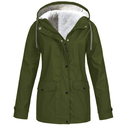 Fleece Jacket Outdoor Mountaineering Hooded Coat Winter Outwear Limorista