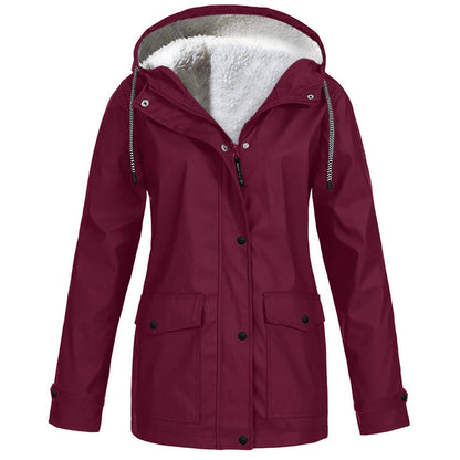 Fleece Jacket Outdoor Mountaineering Hooded Coat Winter Outwear Limorista