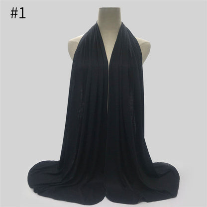 170x60cm Fashion Jersey Hijab Scarf Long Muslim Shawl Limorista