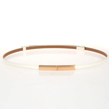 Ladies Simple And Versatile Leather Fashion Thin Belt Limorista