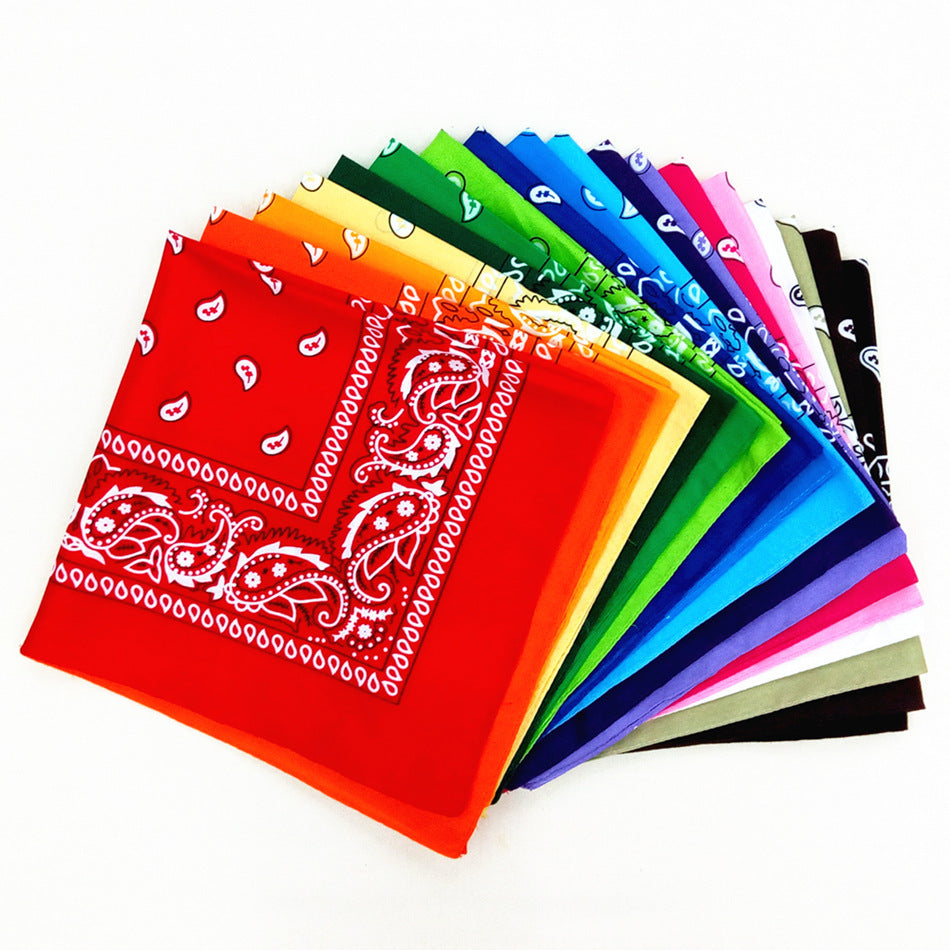 55 cm Polyester Turban Cashew Square Scarf Limorista