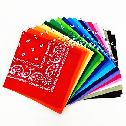 55 cm Polyester Turban Cashew Square Scarf Limorista