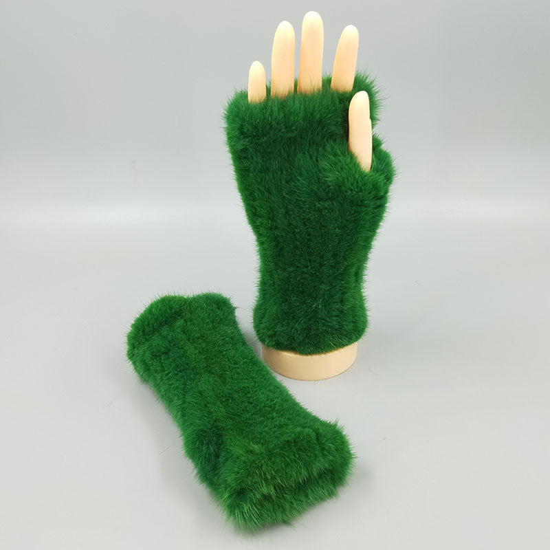 Thickened Warm Winter Wristband Mid-length Gloves Limorista