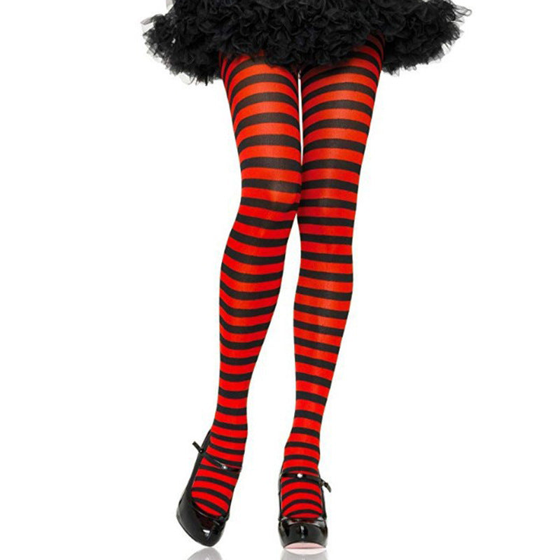 Party Costume Props Striped Pantyhose Halloween Christmas Pantyhose Stockings Limorista
