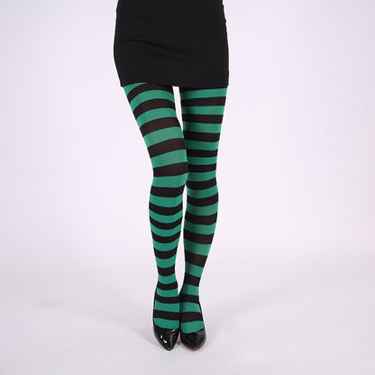 Party Costume Props Striped Pantyhose Halloween Christmas Pantyhose Stockings Limorista