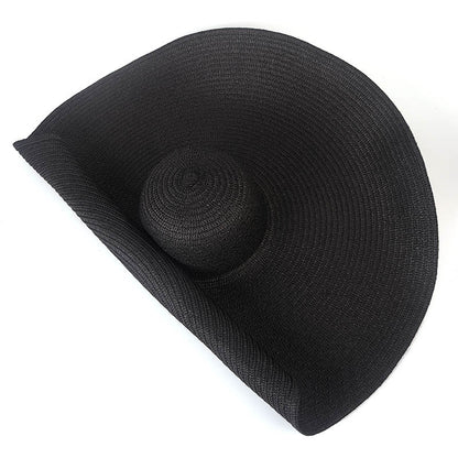 25CM Wide Brim Oversized Beach Hats For Women Large Straw Hat UV Protection Limorista