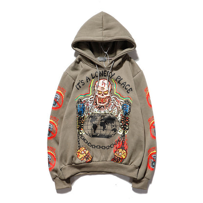 Graffiti alphabet print hoodie sweatshirt Limorista