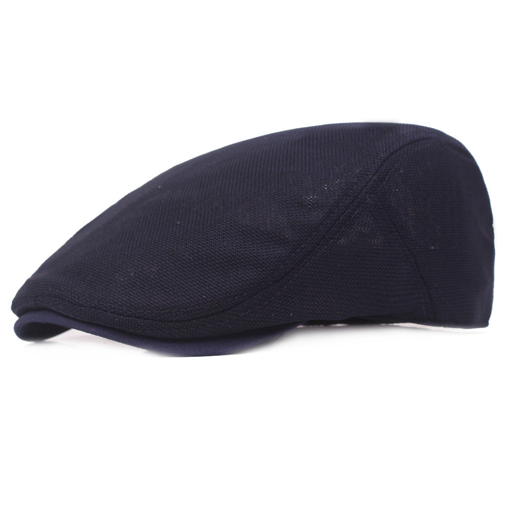 Spring And Summer Monochrome Breathable Mesh Beret Limorista