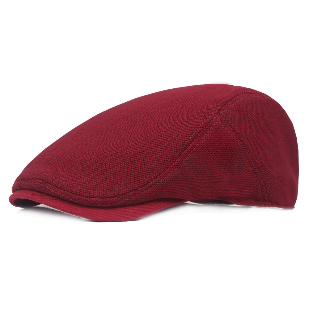 Spring And Summer Monochrome Breathable Mesh Beret Limorista