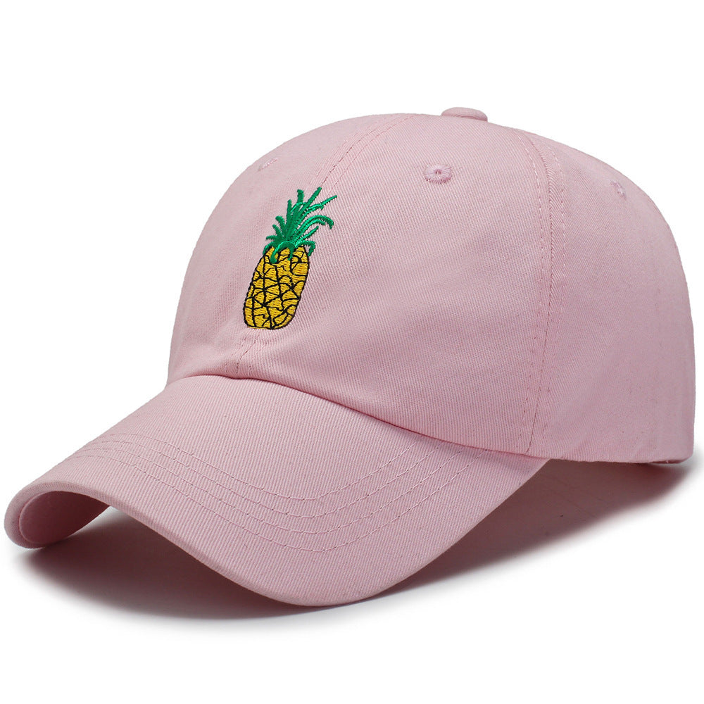 Fashion Unisex Pineapple Print Baseball Cap Snapback Adjustable Hip Hop Flat Hat Limorista