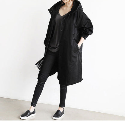 Women Windbreaker Jacket Casual Loose Button Pockets Hooded Quick Dry Windproof Waterproof Clothes For Outdoor Hiking Camping Limorista
