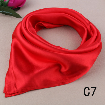 Korean Wild Literary Silk Scarf Decoration Scarf Small Square Limorista
