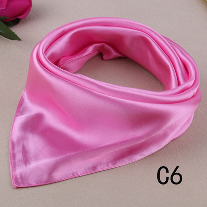 Korean Wild Literary Silk Scarf Decoration Scarf Small Square Limorista