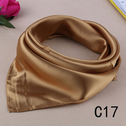 Korean Wild Literary Silk Scarf Decoration Scarf Small Square Limorista