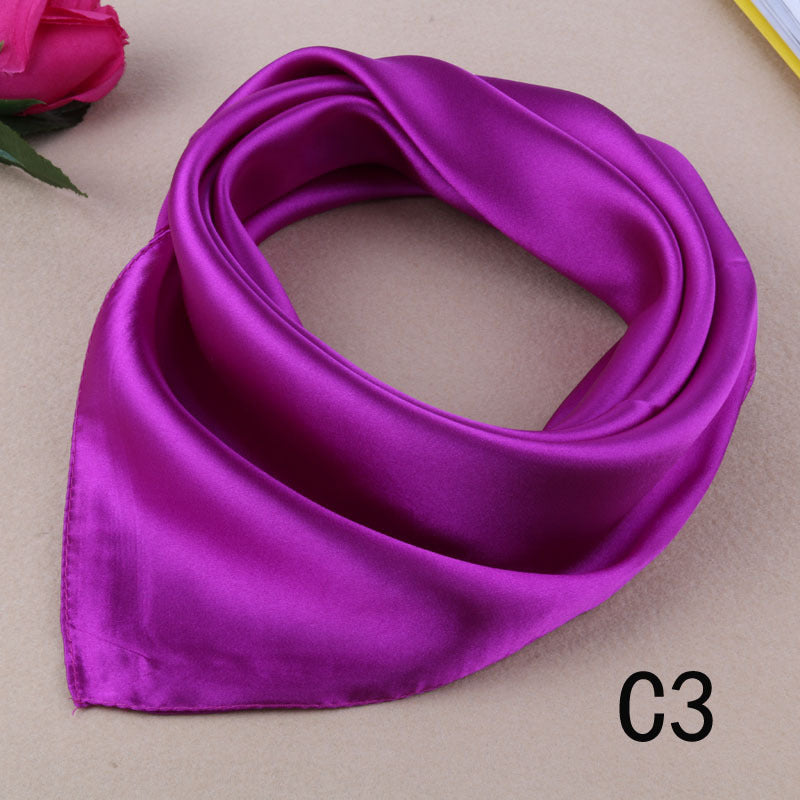 Korean Wild Literary Silk Scarf Decoration Scarf Small Square Limorista