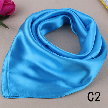 Korean Wild Literary Silk Scarf Decoration Scarf Small Square Limorista