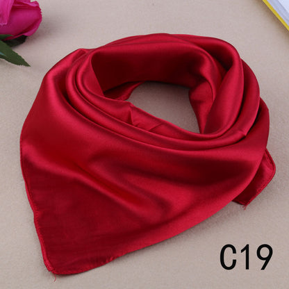 Korean Wild Literary Silk Scarf Decoration Scarf Small Square Limorista