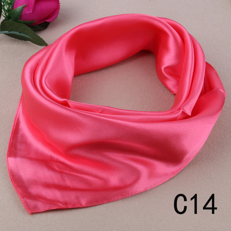 Korean Wild Literary Silk Scarf Decoration Scarf Small Square Limorista