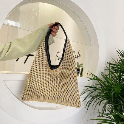 Fashion Rattan Women Shoulder Bags Wikcer Woven Female Handbags Large Capacity Summer Beach Straw Bags Casual Totes Limorista