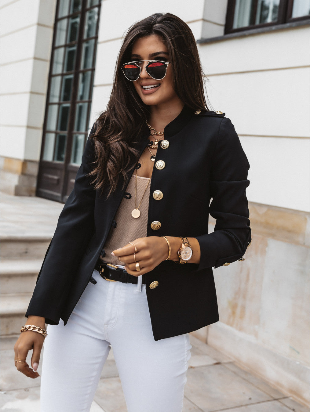 Long-sleeved Slim-breasted Small Blazer Limorista