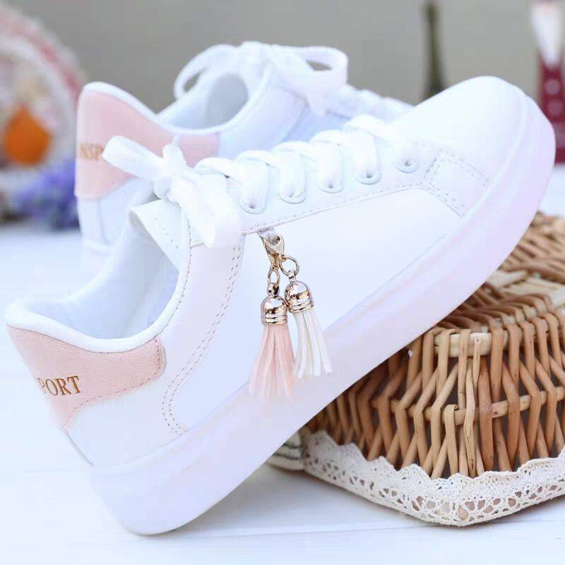 Mesh white shoes ladies fashion breathable shoes students Korean casual shoes sports shoes flat shoes womens shoes Limorista