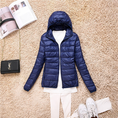Loose Jacket Plus Fat Plus Size Light And Thin Down Jacket Women Short Short Fat Sister Catty Fat Mm Special Mother Thin Limorista